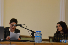 Iliana Genew-Puhalewa (Uniwersytet Warszawski) wygłosiła referat pt. "Zinstytucjonalizowana solidarność a solidarność według etyków – na przykładzie dwóch współczesnych bułgarskich dyskursów"