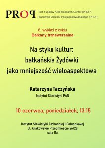 Zaproszenie na 6. wykład z cyklu Bałkany transwersalne